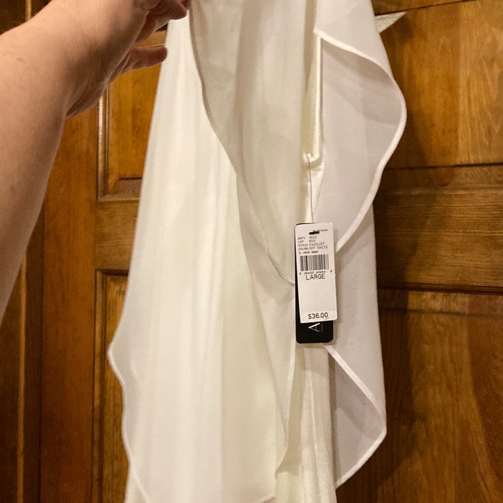 NWT Large AGB Ivory Layered Top (ABBA) - Picture 5 of 12